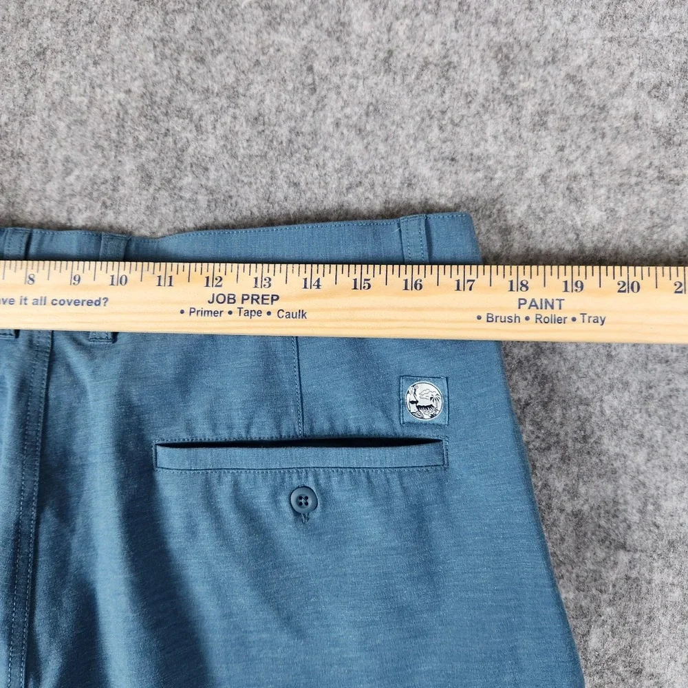 Reyn Spooner 24 7 Performance Hybrid Shorts Men 34‎ Blue Stretch Casual Golf